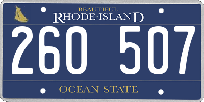 RI license plate 260507