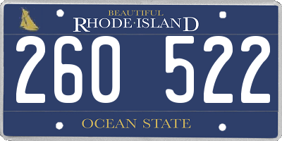 RI license plate 260522