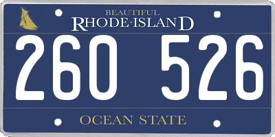 RI license plate 260526