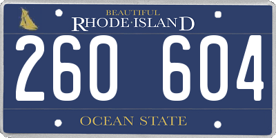 RI license plate 260604