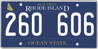 RI license plate 260606