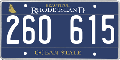 RI license plate 260615