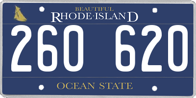 RI license plate 260620
