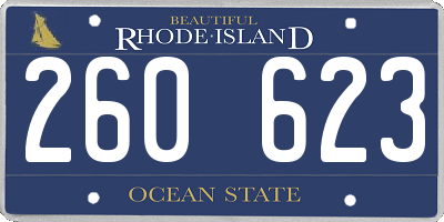 RI license plate 260623