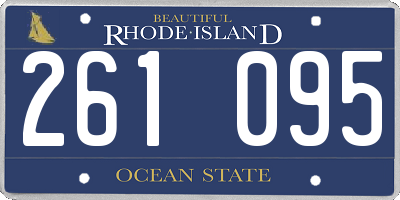 RI license plate 261095
