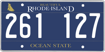 RI license plate 261127