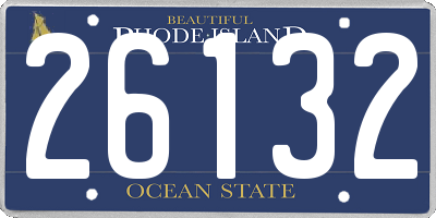 RI license plate 26132