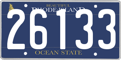 RI license plate 26133