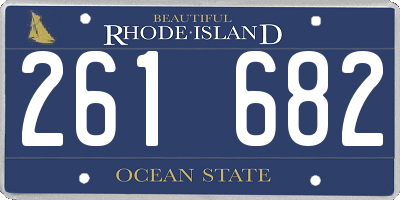 RI license plate 261682