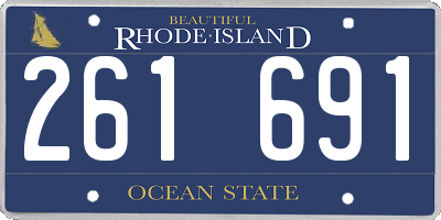 RI license plate 261691