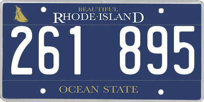 RI license plate 261895