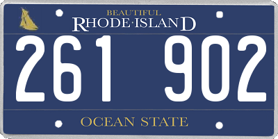 RI license plate 261902