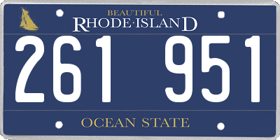 RI license plate 261951