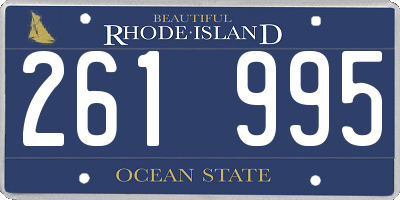 RI license plate 261995