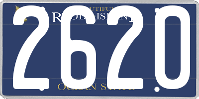 RI license plate 2620