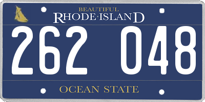 RI license plate 262048