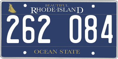 RI license plate 262084