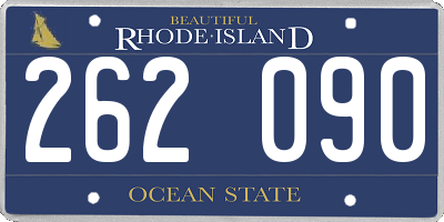 RI license plate 262090