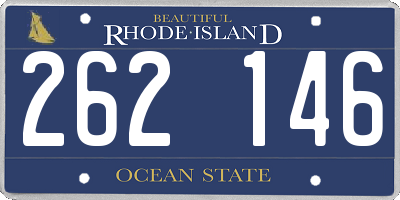 RI license plate 262146