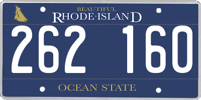 RI license plate 262160