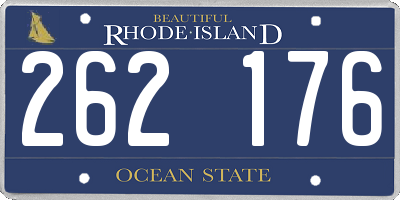 RI license plate 262176