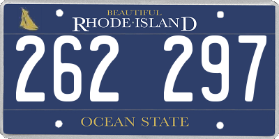 RI license plate 262297