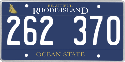 RI license plate 262370