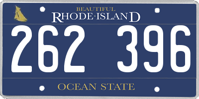 RI license plate 262396