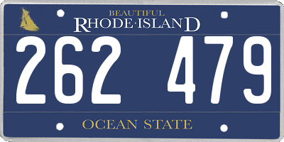 RI license plate 262479