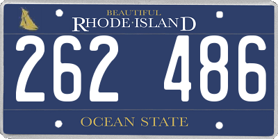 RI license plate 262486