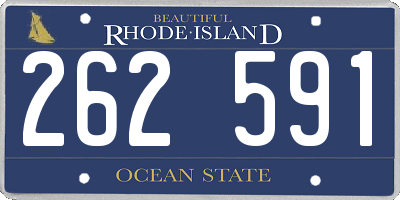 RI license plate 262591