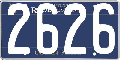 RI license plate 2626