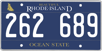 RI license plate 262689