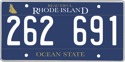 RI license plate 262691