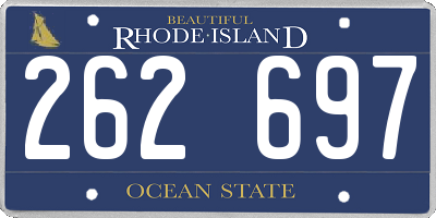 RI license plate 262697