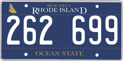 RI license plate 262699