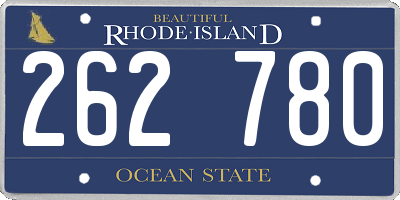 RI license plate 262780