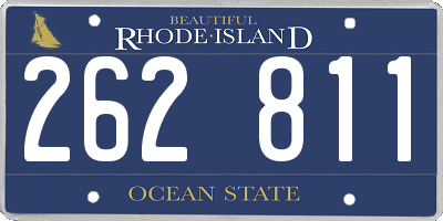 RI license plate 262811
