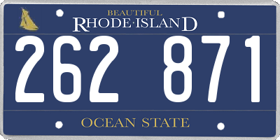 RI license plate 262871