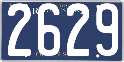 RI license plate 2629