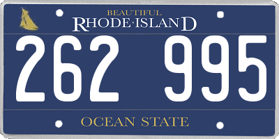 RI license plate 262995