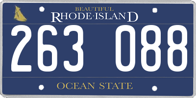 RI license plate 263088