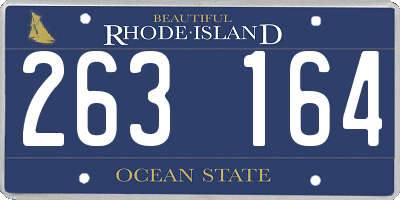 RI license plate 263164