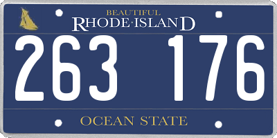 RI license plate 263176