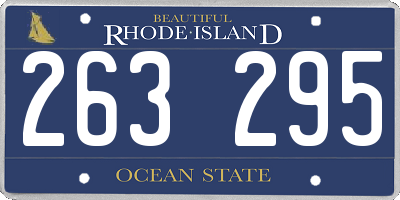 RI license plate 263295