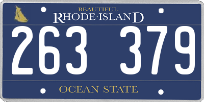 RI license plate 263379