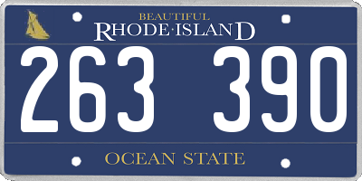 RI license plate 263390