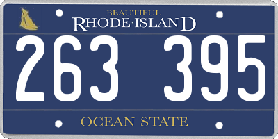 RI license plate 263395