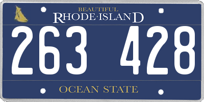 RI license plate 263428