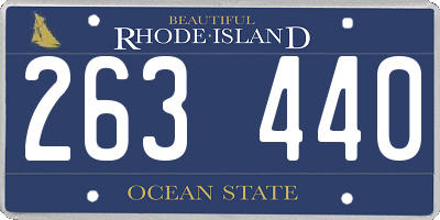 RI license plate 263440